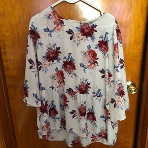 Floral Peuplum Top